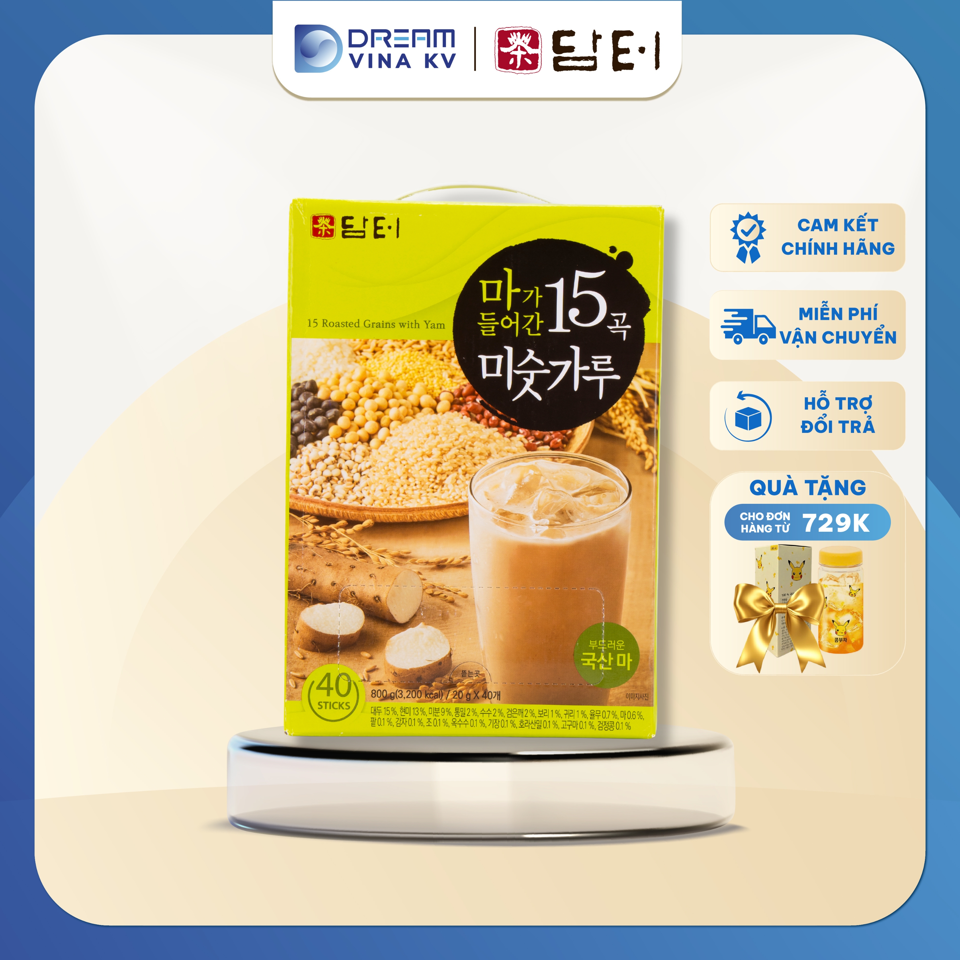 ngũ cốc 15 loại hạt damtuh