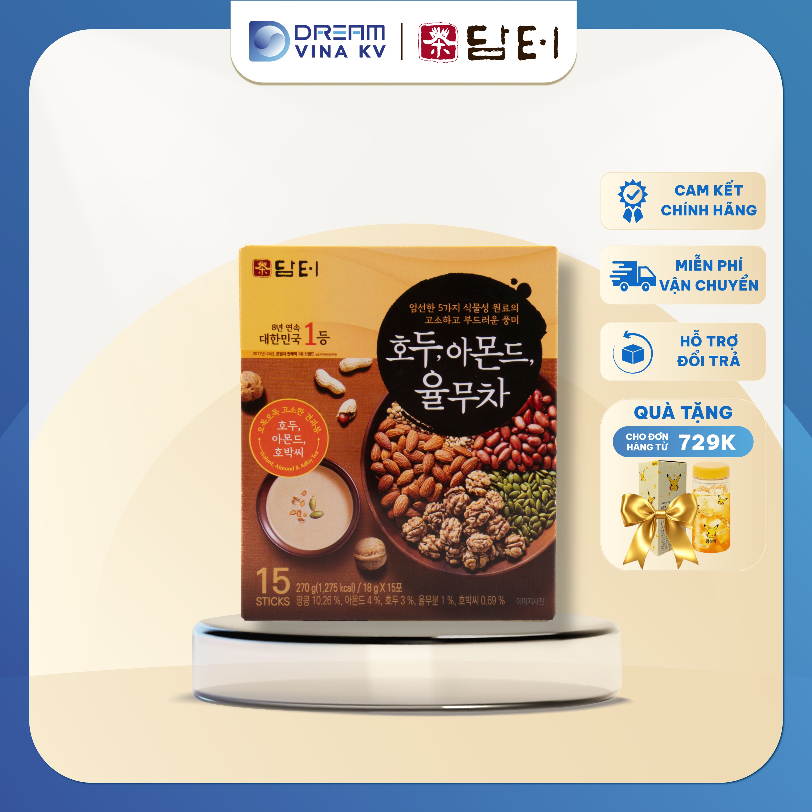 Ngũ cốc 5 loại hạt Damtuh