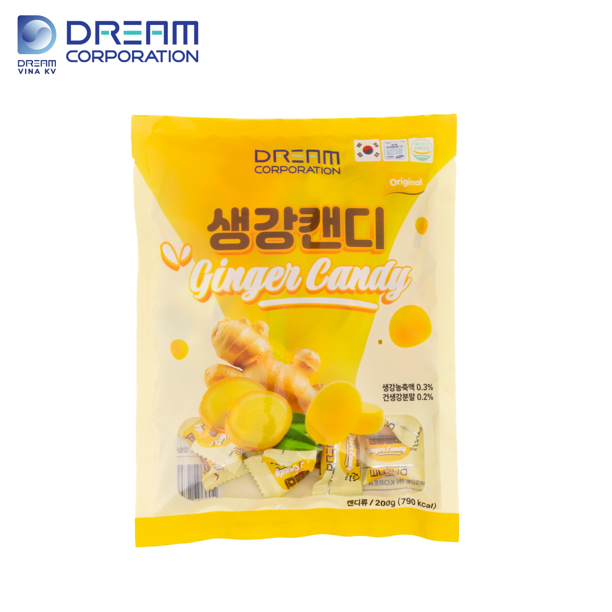 Kẹo gừng Hàn Quốc Dream - Gói 200g - Hình ảnh 2
