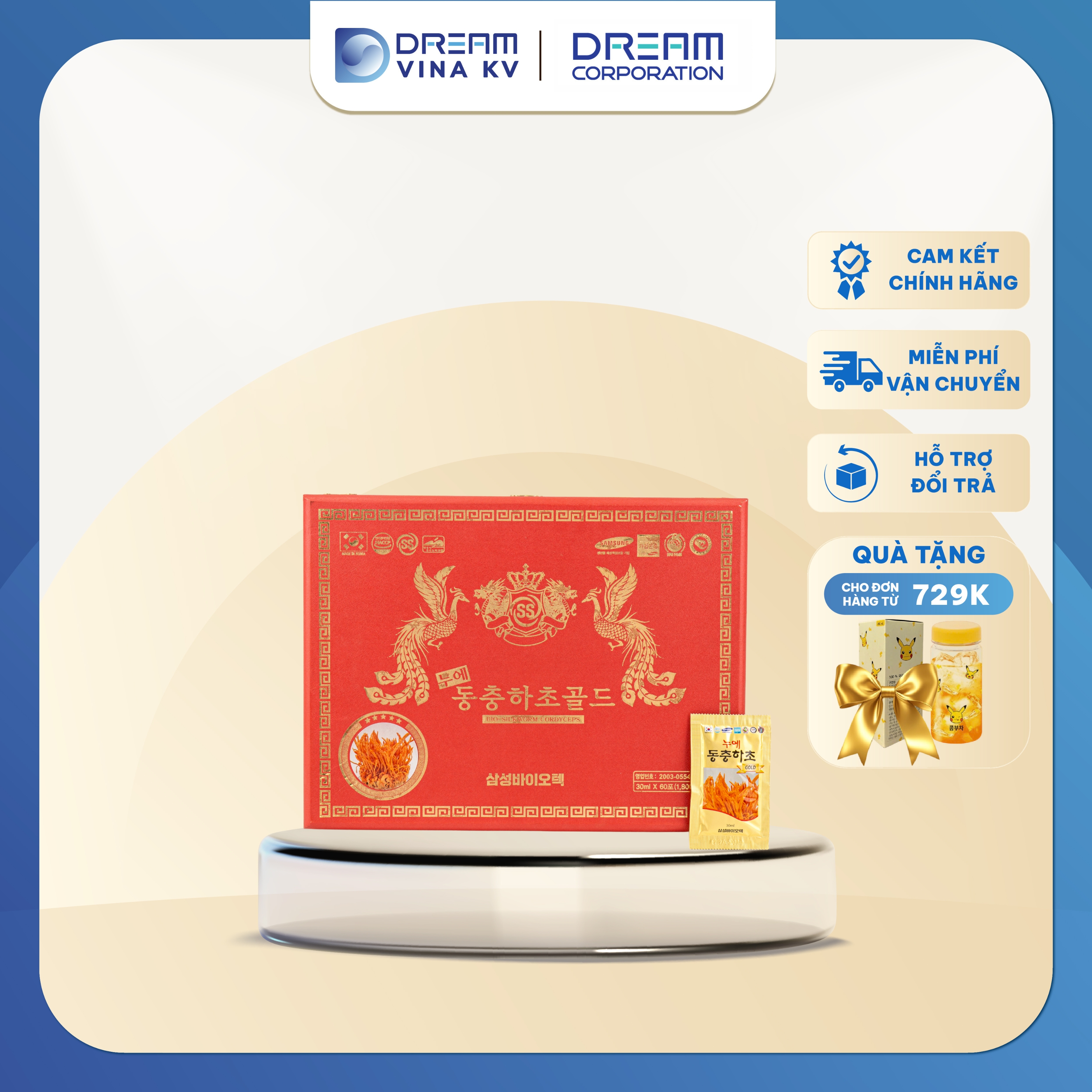 Nước đông trùng hạ thảo Bio Silkworm Cordyceps