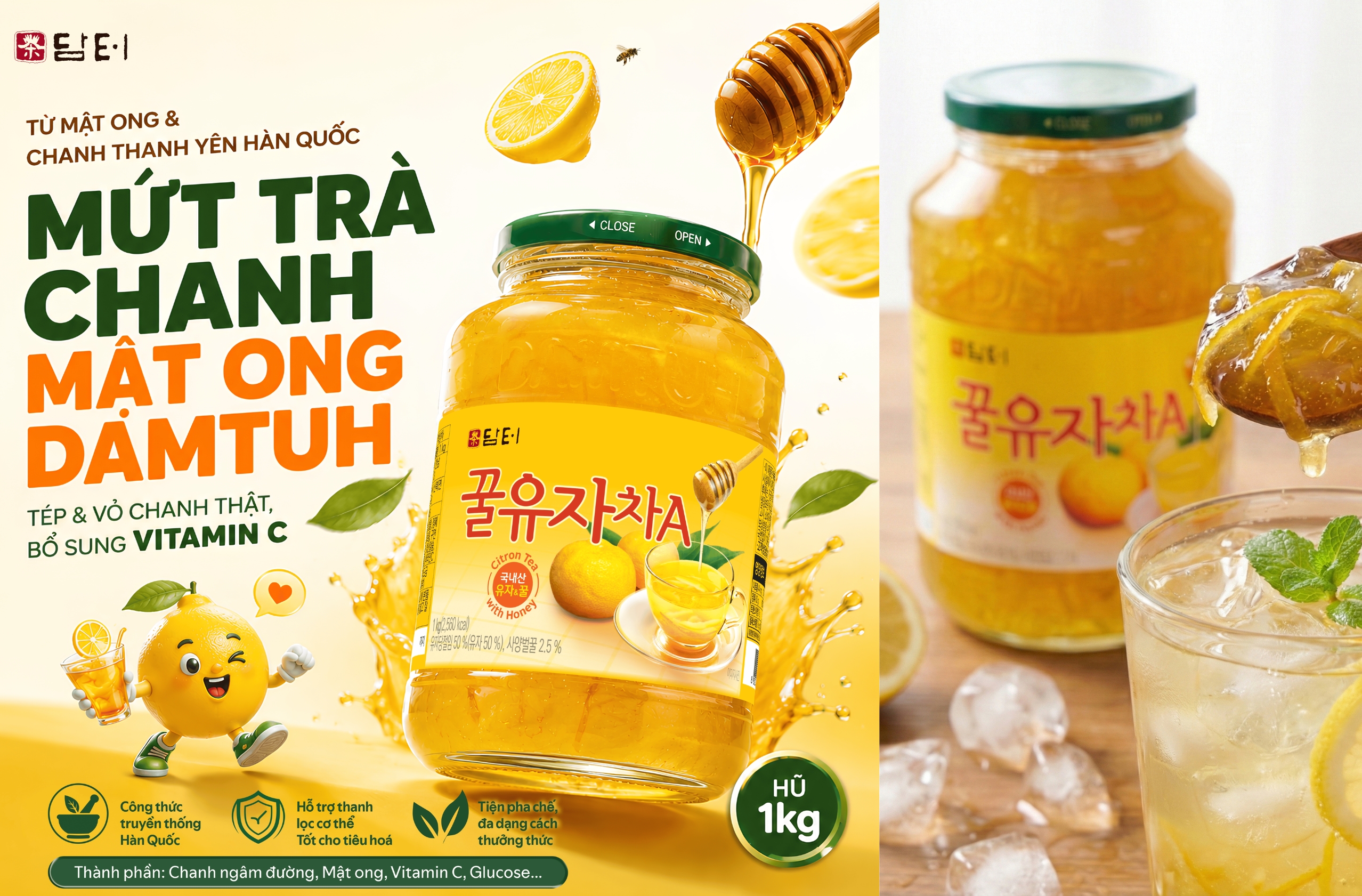 chanh mật ong hàn quốc