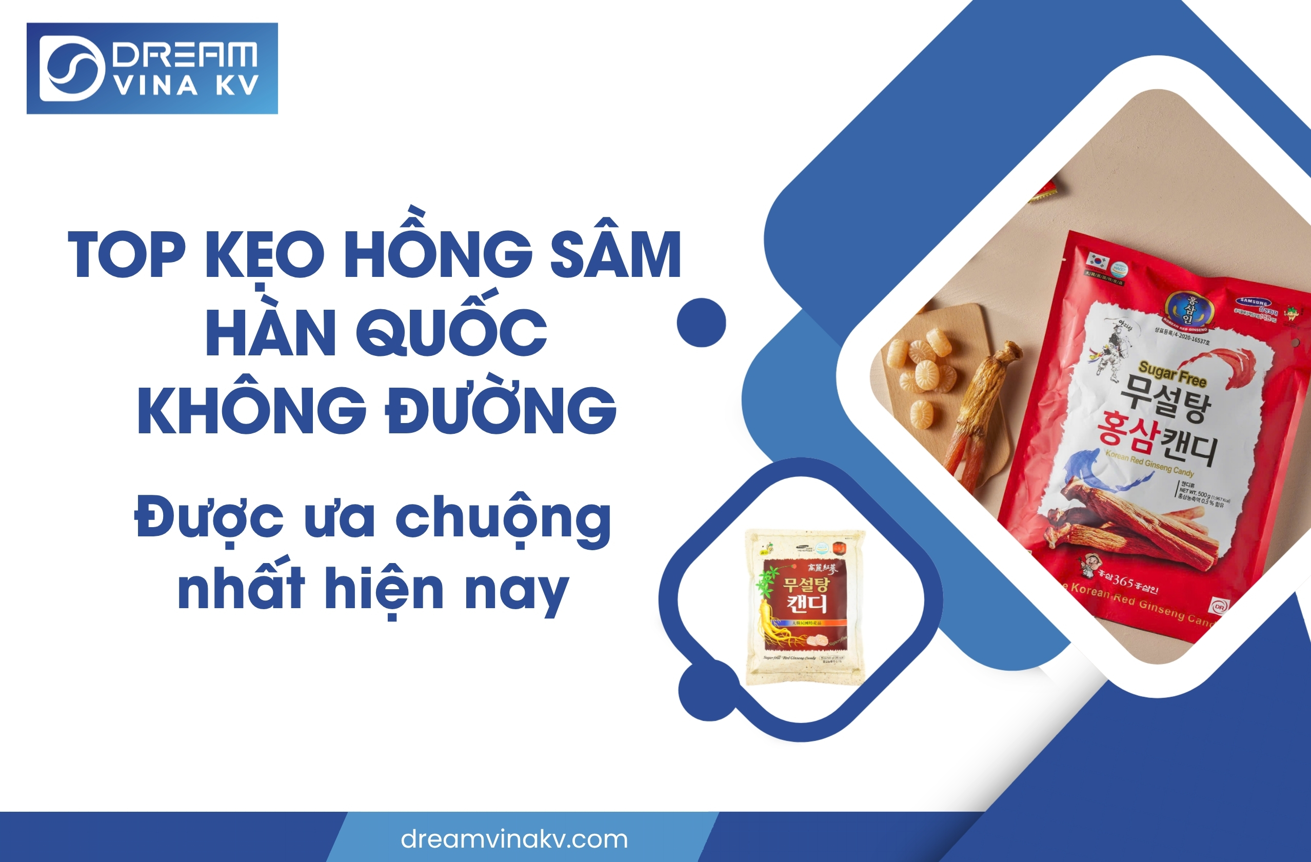 kẹo hồng sâm hàn quốc không đường