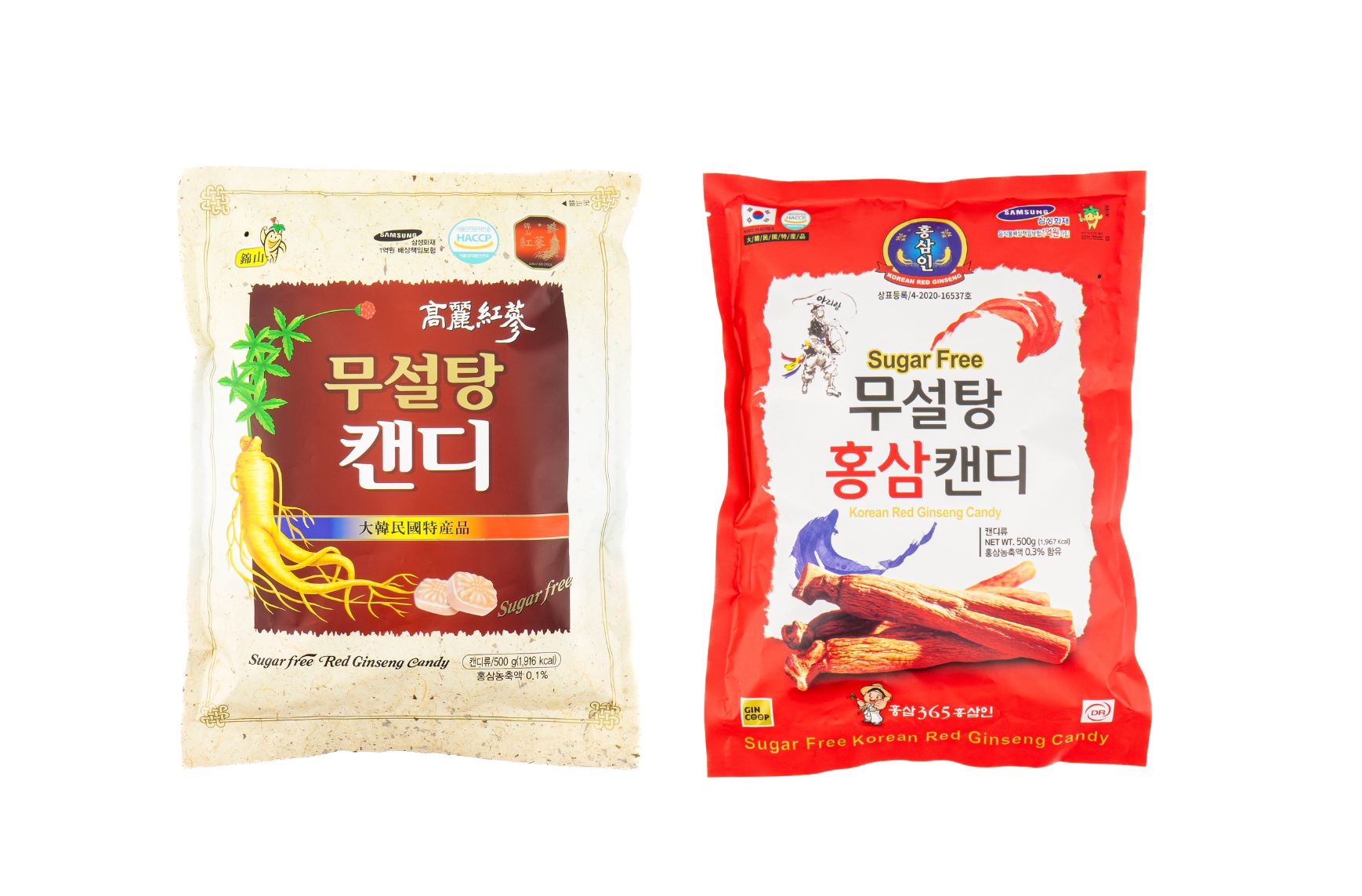 Kẹo hồng sâm Hàn Quốc không đường