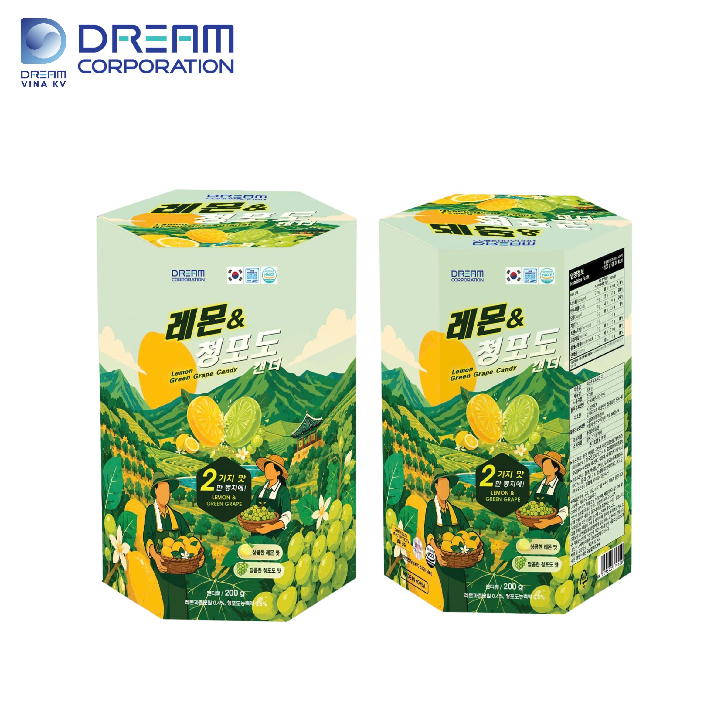 kẹo chanh nho dream phiên bản hộp