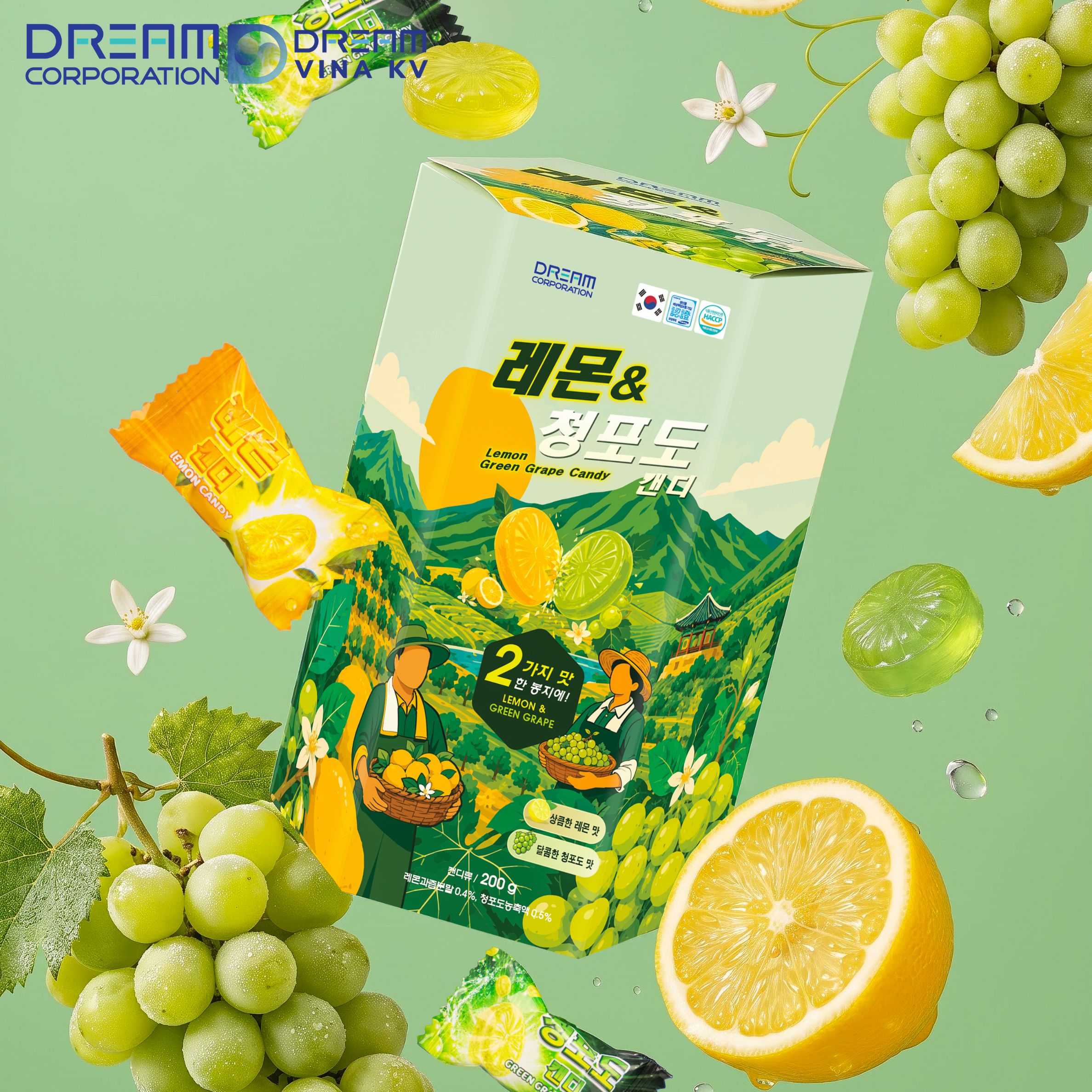kẹo chanh nho dream phiên bản hộp
