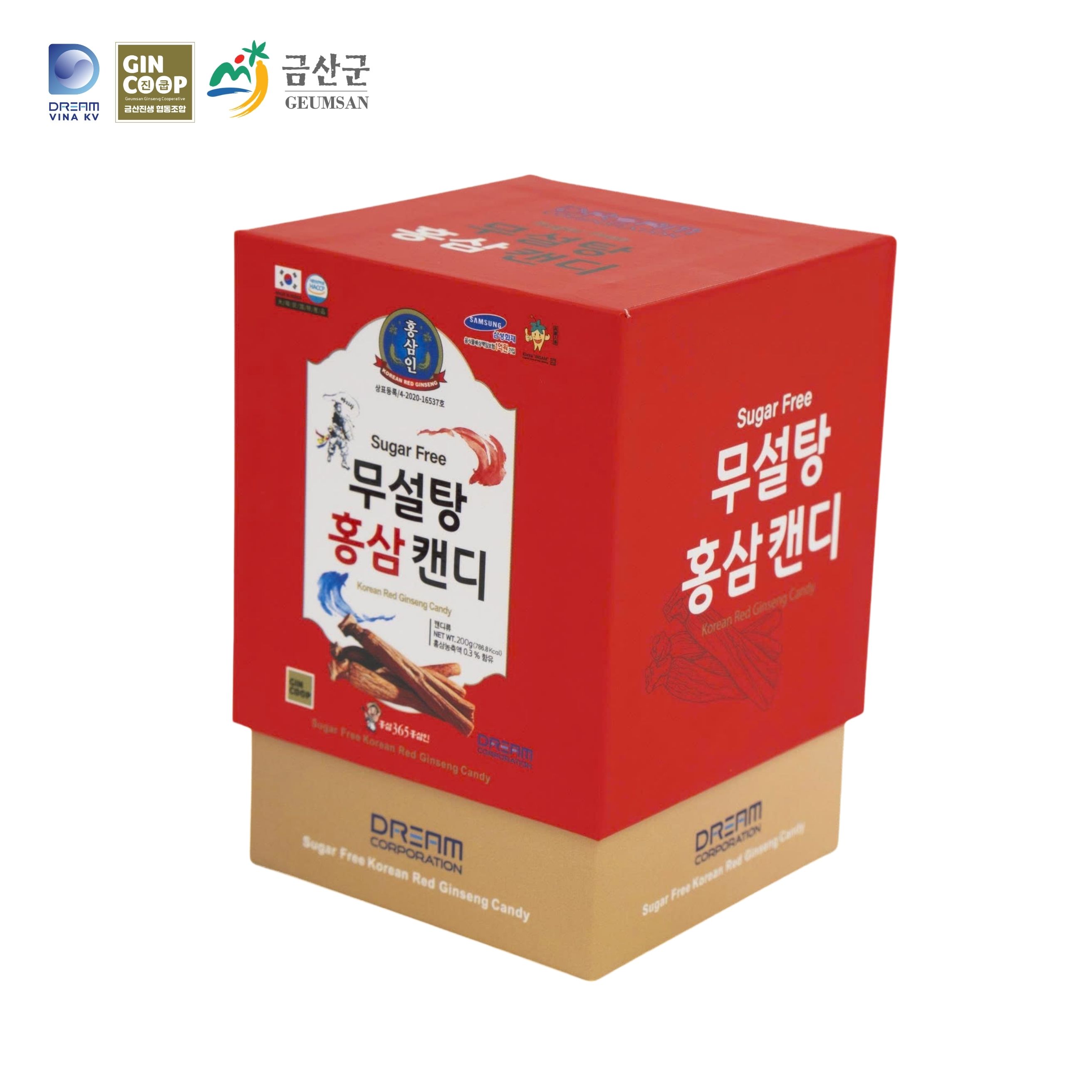 Kẹo sâm không đường 365 phiên bản hộp cao cấp - 200g - Hình ảnh 2