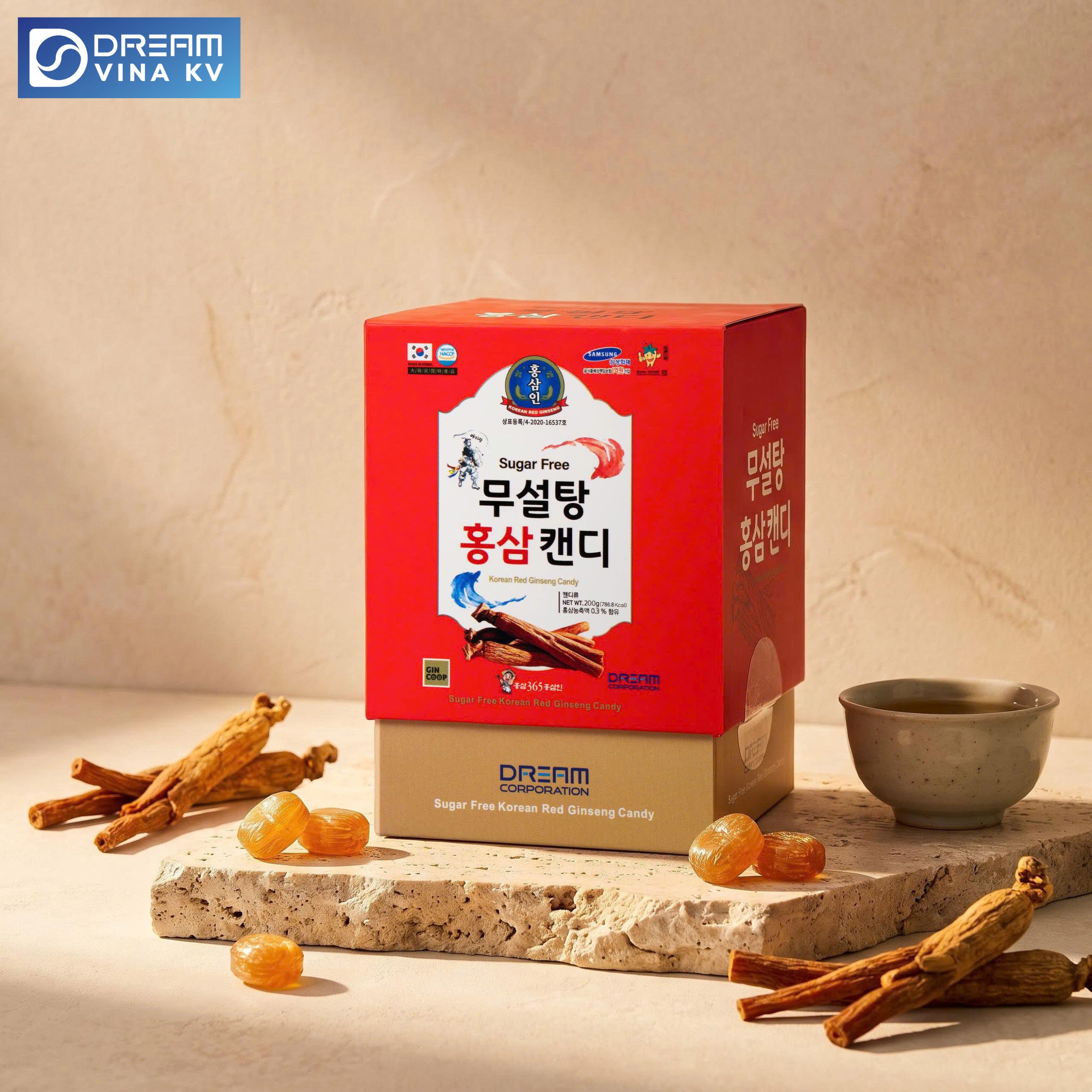 kẹo sâm không đường 365